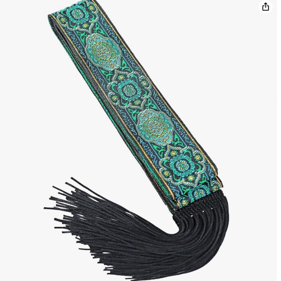 Moving soon!!New Medieval Vintage Waist Belt with Wave Trim Pirate Renaissance - Picture 4 of 6